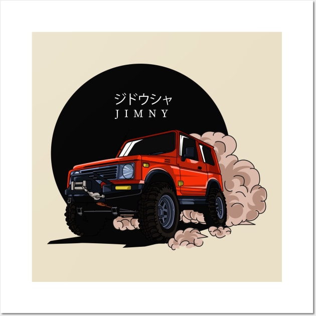 Jimny Adventure Wall Art by CoretanVector